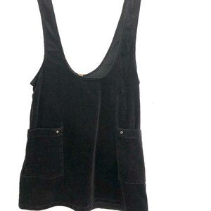 Free People Black Corduroy Dress